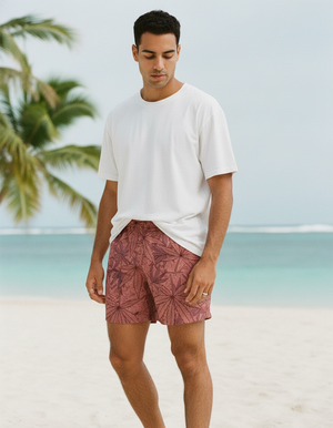 Tea Rose Kumo men's swim trunks