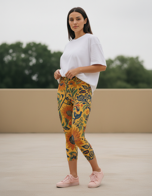 Lavande Capri Yoga Leggings Capri Yoga Leggings — Dripper