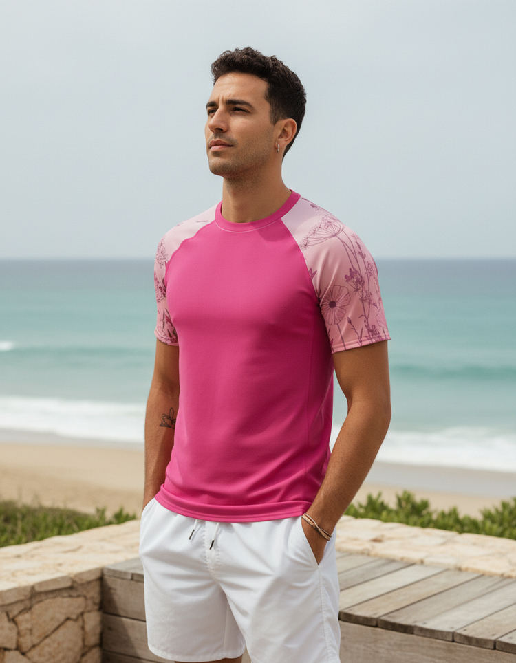 Men's Wildflower Rash Guard
