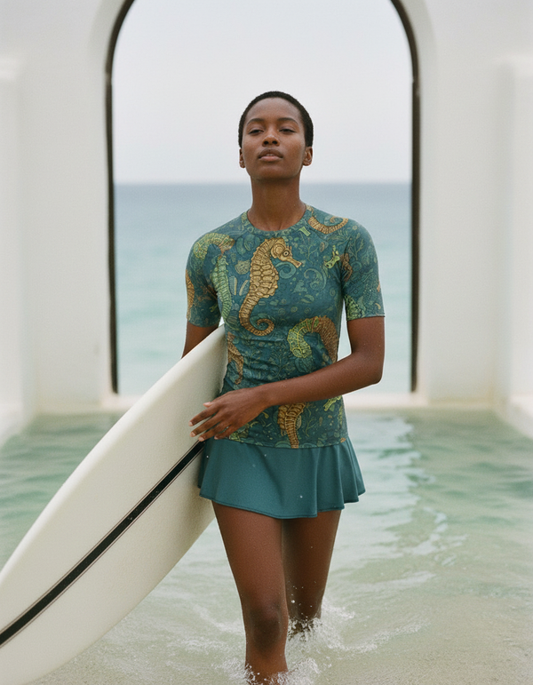 Women's Runway Emerald Triton Rash Guard