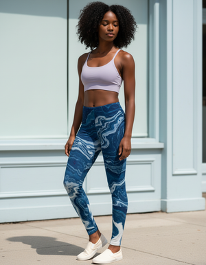 Vein full-length leggings