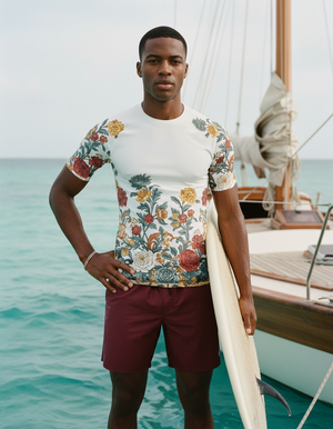 Men's Luxe men's short-sleeve rashguards