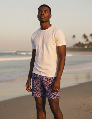 Rhodonite Banyu men's swim trunks