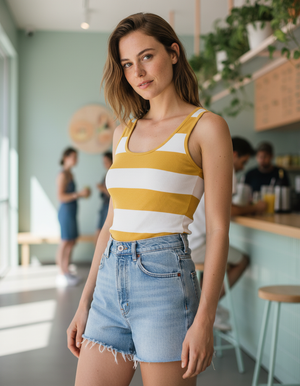 Yellow Drift Tank Top bikini — Dripper