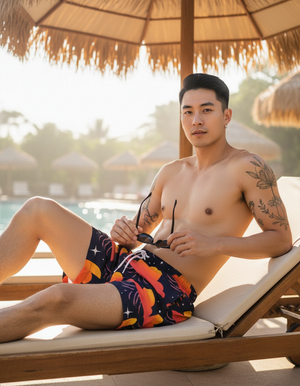 Dusk Men's Swim Trunks Men's Swim Trunks — Dripper
