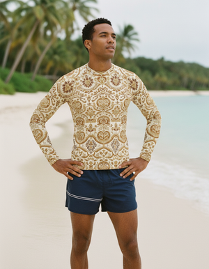 Men's Muskmelon Rangoli men's rashguards
