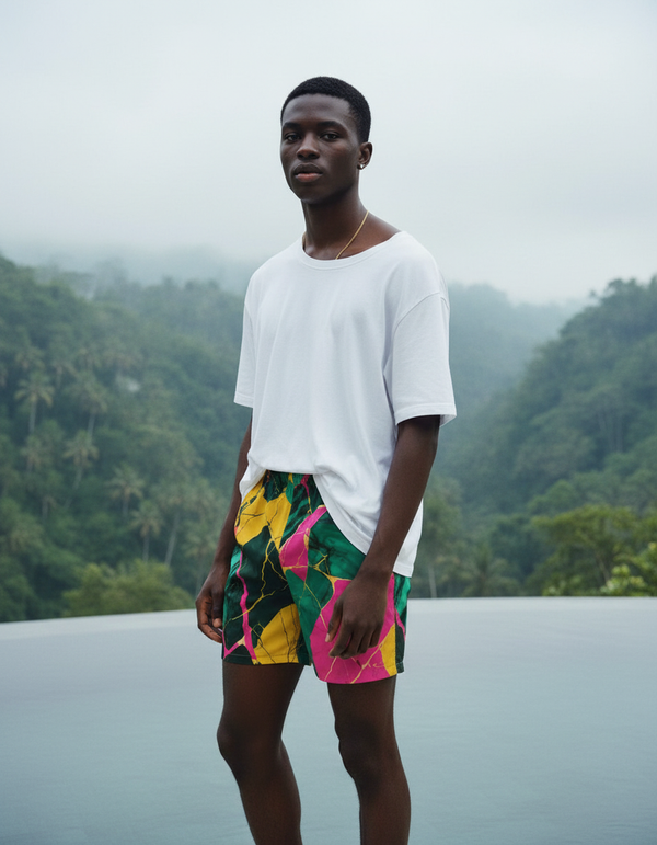 Men's Swim Trunks in Sizzle