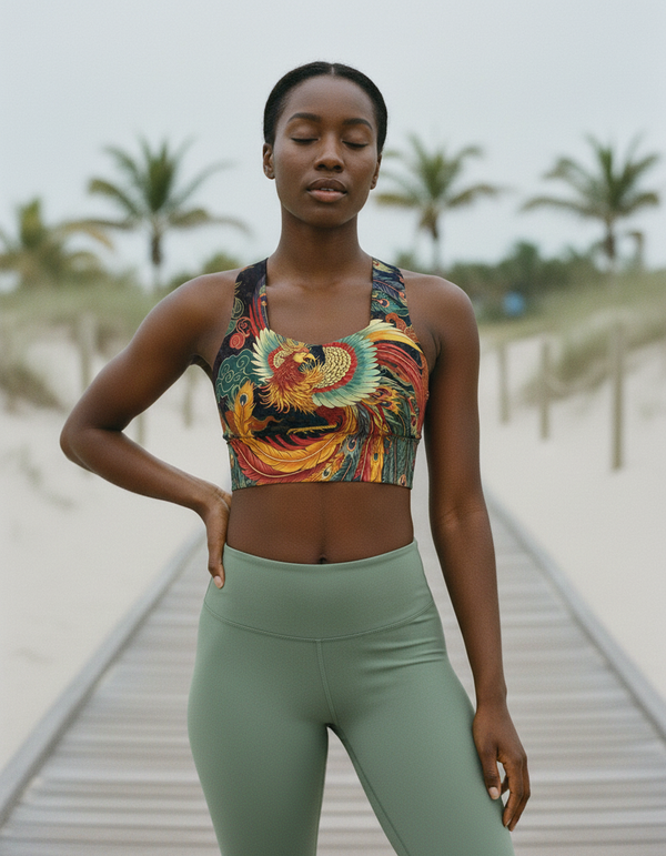 Chinese Collection longline sports bras