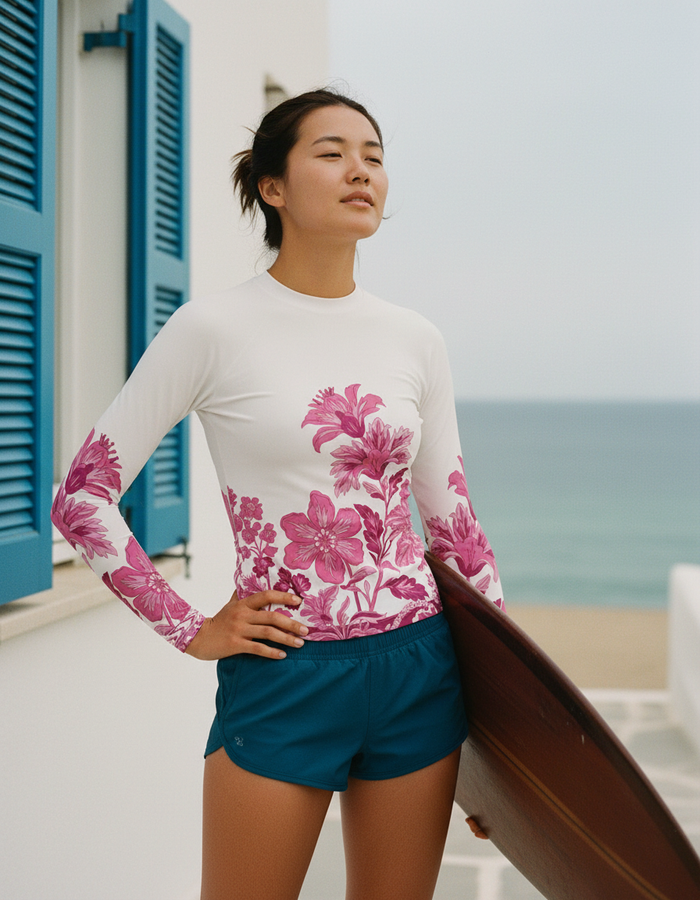 Rashguard — Women's Electric Fuchsia Aurelia