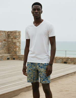 Rhodonite Yuzu men's swim trunks