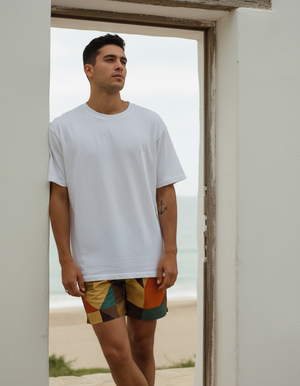 Amaranth Dwell men's swim trunks
