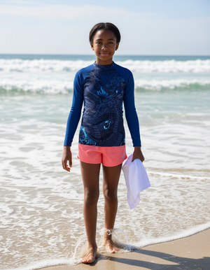 Boys Navy Ember boys youth rashguards