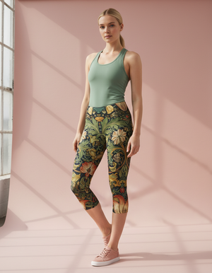 Chrysanthemum capri leggings