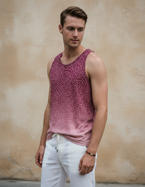 Men's Dusty Rose Gulab men's tank tops