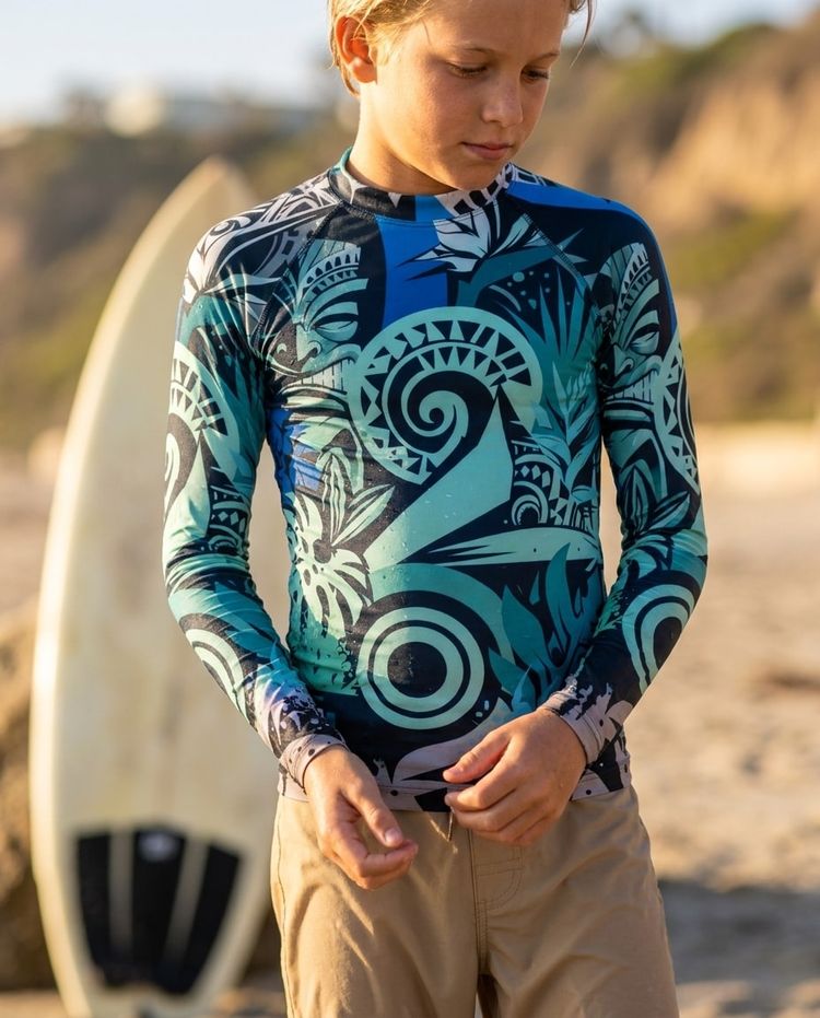 Boys Makani Kai boys youth rashguards