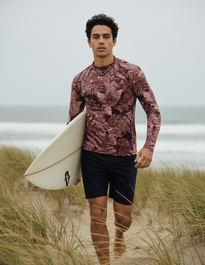 Men's Tea Rose Verdant men's short-sleeve rashguards