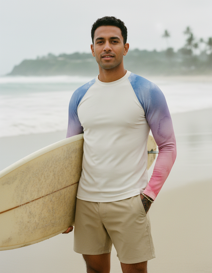 Rashguard — Men's Rhodonite Mosaic