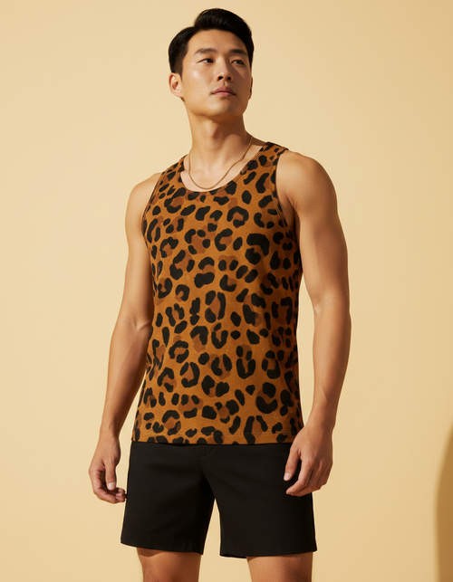 Men's Feline men's tank tops