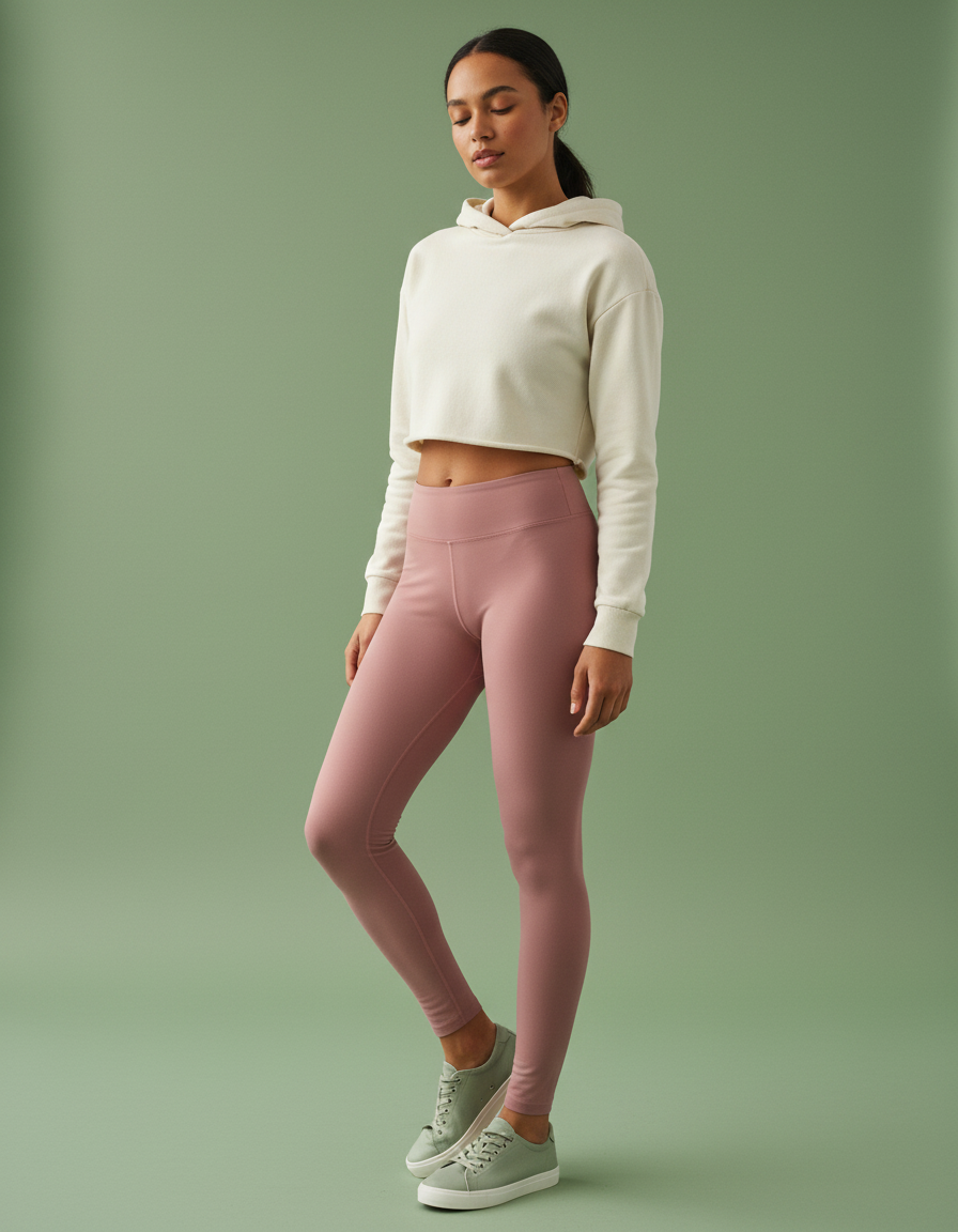 Full-Length Leggings in Dusty Rose