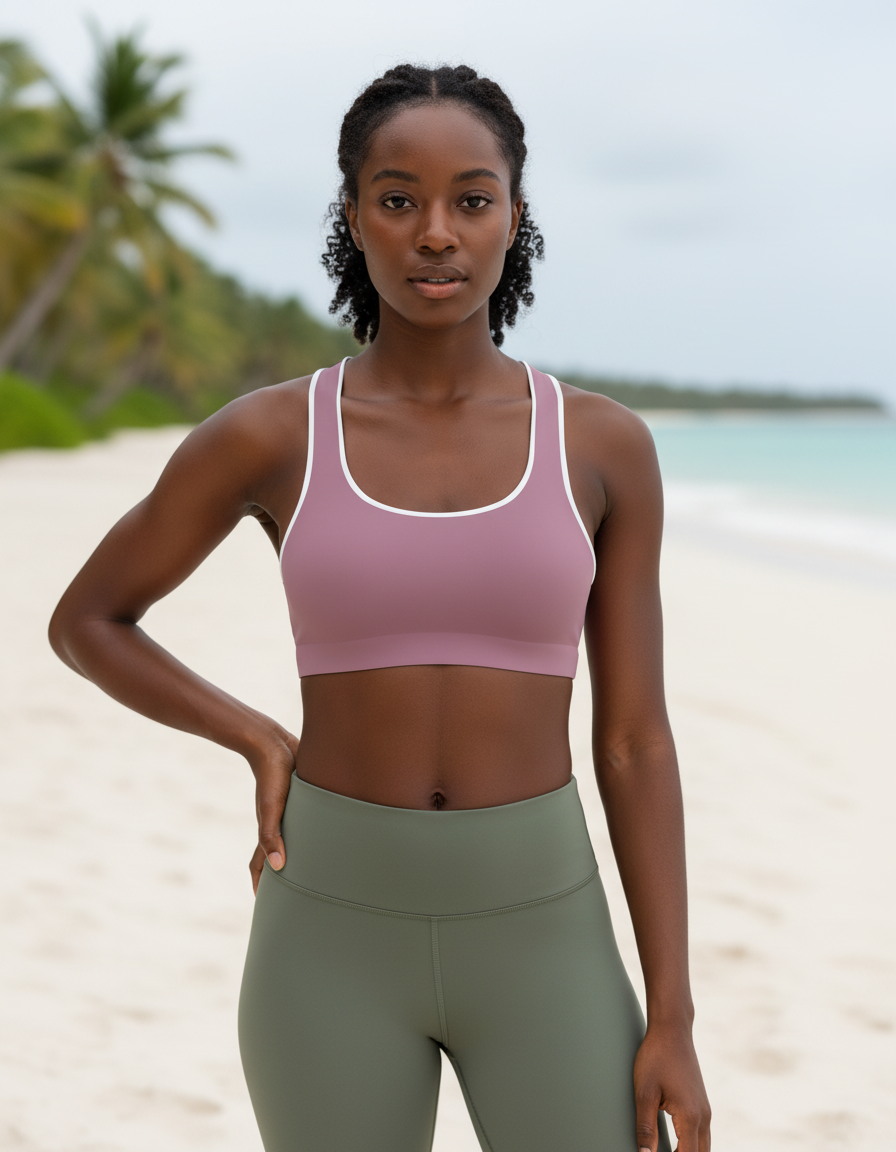 Classic Sports Bra in Mauve