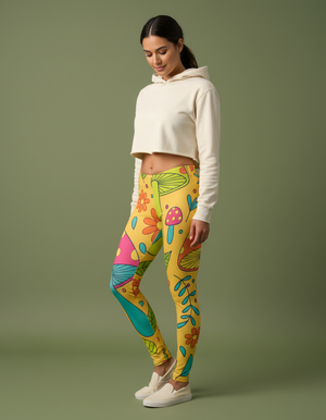 Fungi full-length leggings