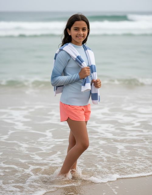 Blue Aura Spectrum Youth Rash Guard Youth Rash Guard — Dripper