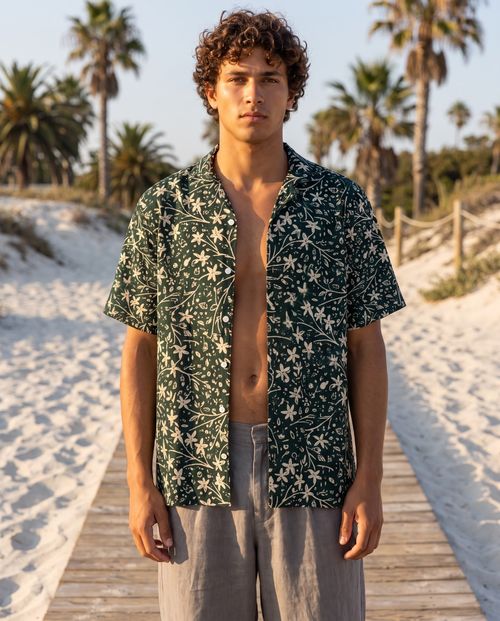 Akepa Hawaiian Shirt Men's Hawaiian Shirt — Lolekai