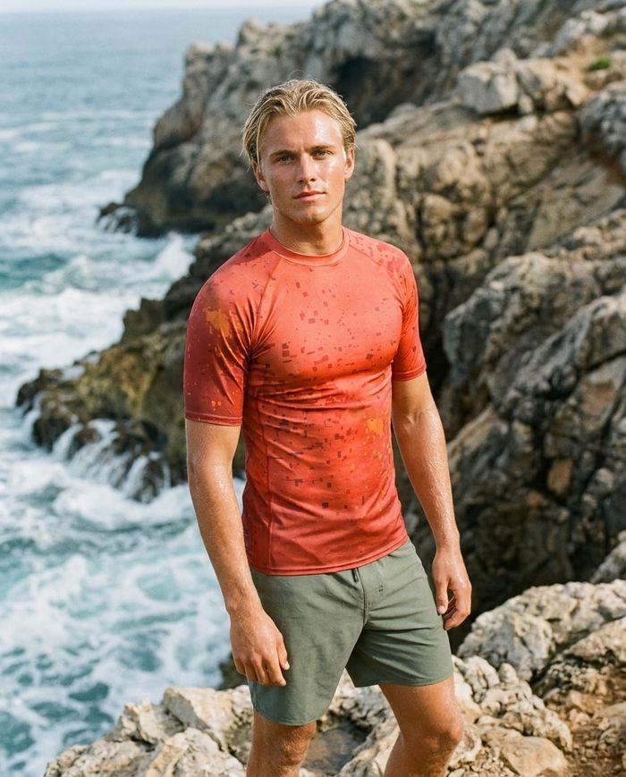 Rashguard — Men's Fiery Red Zest