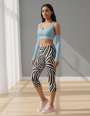 Glimmer Leggings Capri Leggings — Dripper