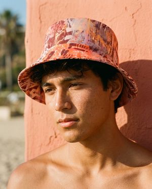 Millennial Pink Cipher bucket hats