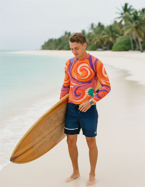 Coffee Bean Euphoria Rash Guard Men's Rashguard — Dripper