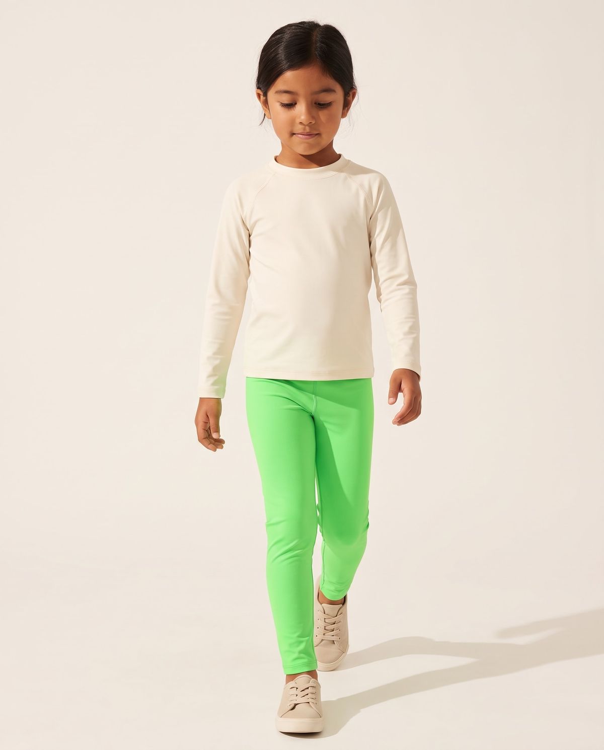Screaming Green Girls Leggings Girls Leggings — Lolekai