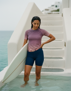 Dusty Rose Kairo Rash Guard Men's Rashguard — Lolekai