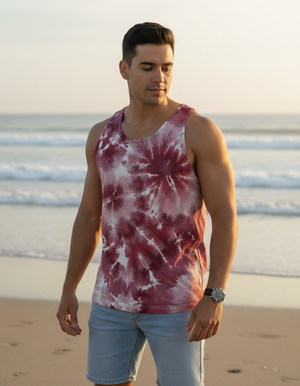 Men's Amaranth Nebula tank tops