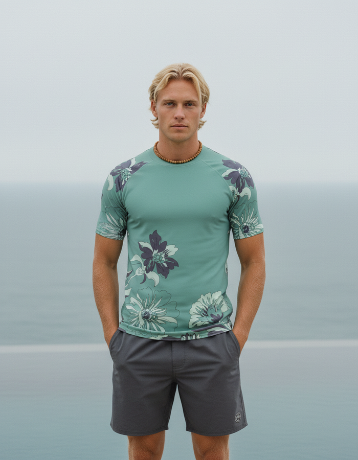 Rashguard — Men's Turquoise Elysian