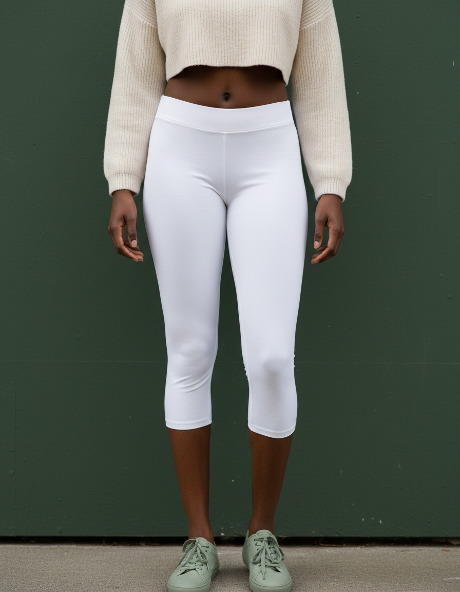 Capri Leggings in White