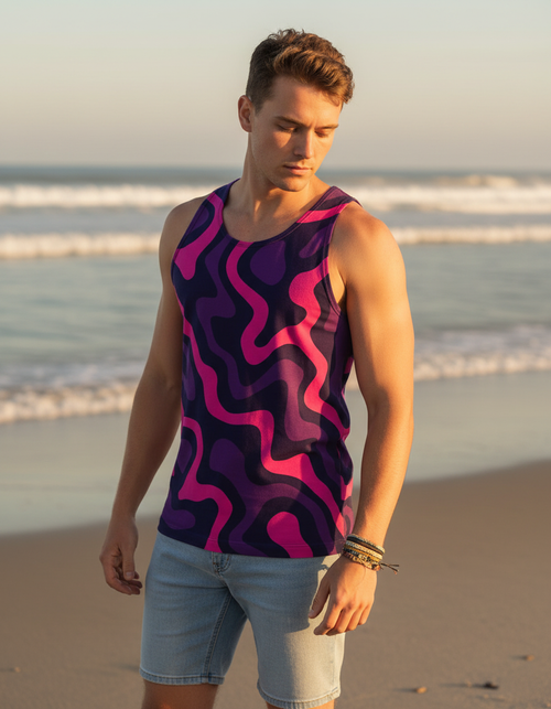 Men's Lustre men's tank tops