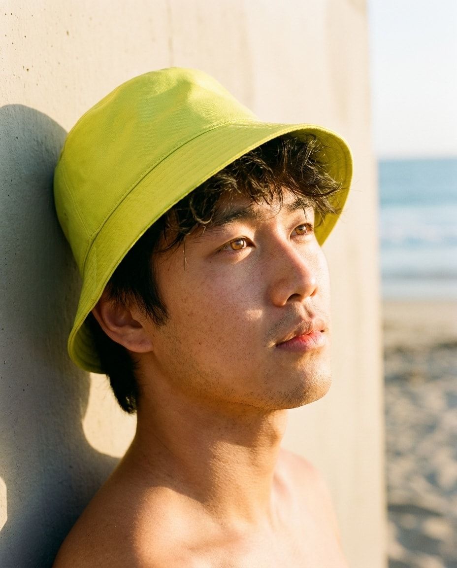Lime Blush Mauve bucket hats