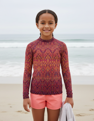 Kids Amaranth Siam kids rashguards