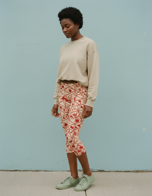 Burnt Sienna Tsubaki capri leggings