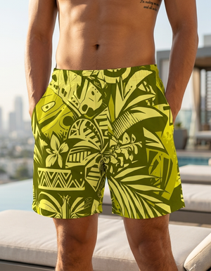 Acacia Lani Uli men's swim trunks