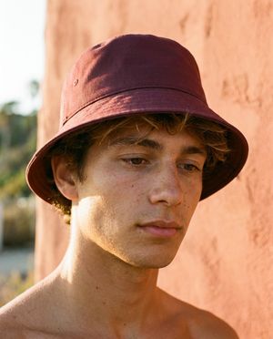 Amaranth Moss & Linen bucket hats