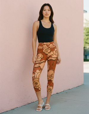 Muskmelon Zephyr Capri Yoga Leggings Capri Yoga Leggings — Dripper
