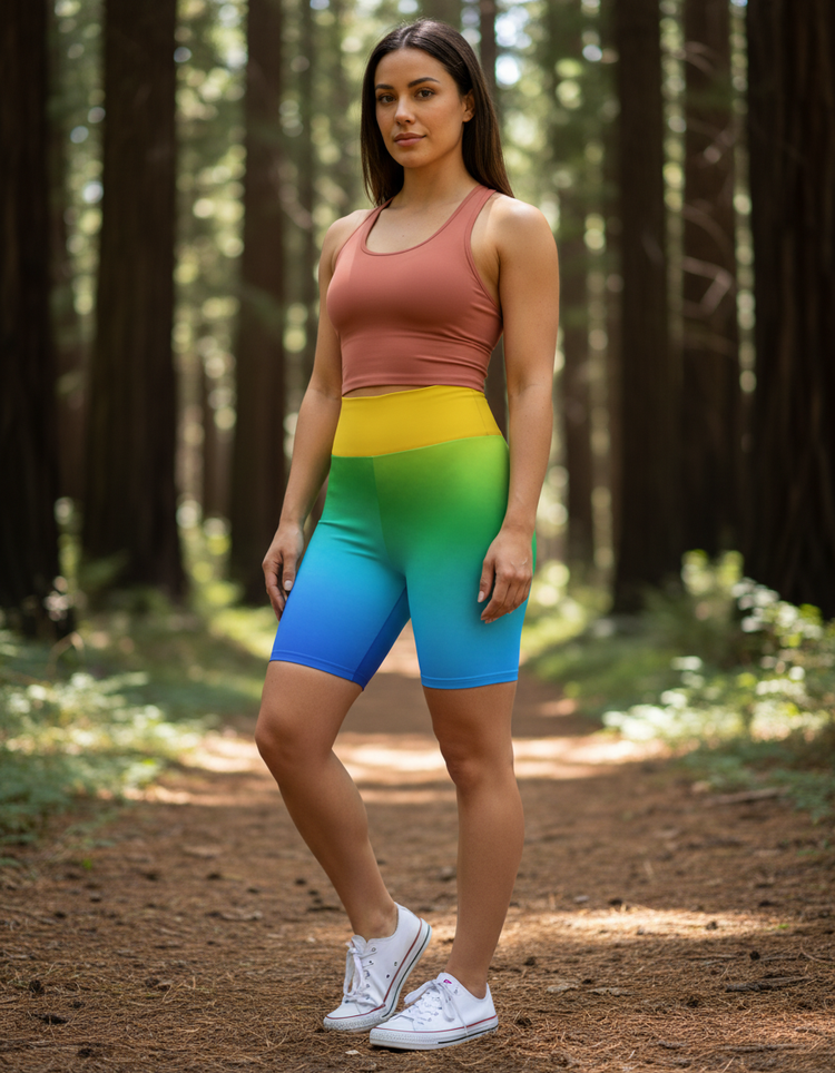 Luminous Radiance Yoga Shorts
