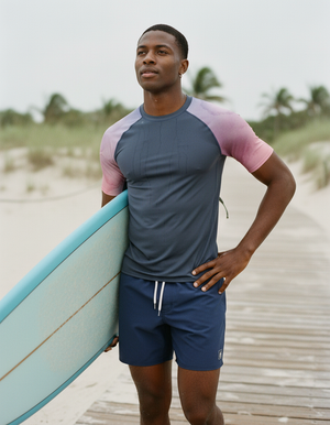 Men's Rhodonite Mosaic men's rashguards