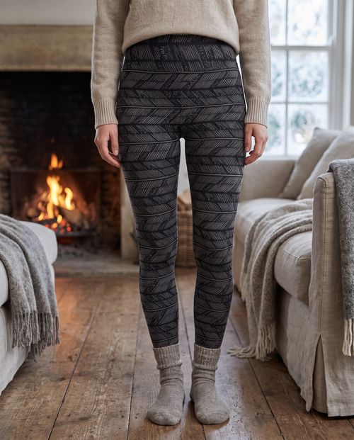 Graphite Herringbone Base Layer Bottoms