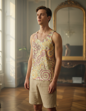 White Onyx Trippy Tank Top Men's Tank Top — Dripper