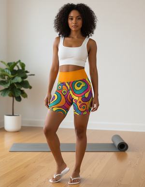 Funky Yoga Shorts Yoga Shorts — Dripper