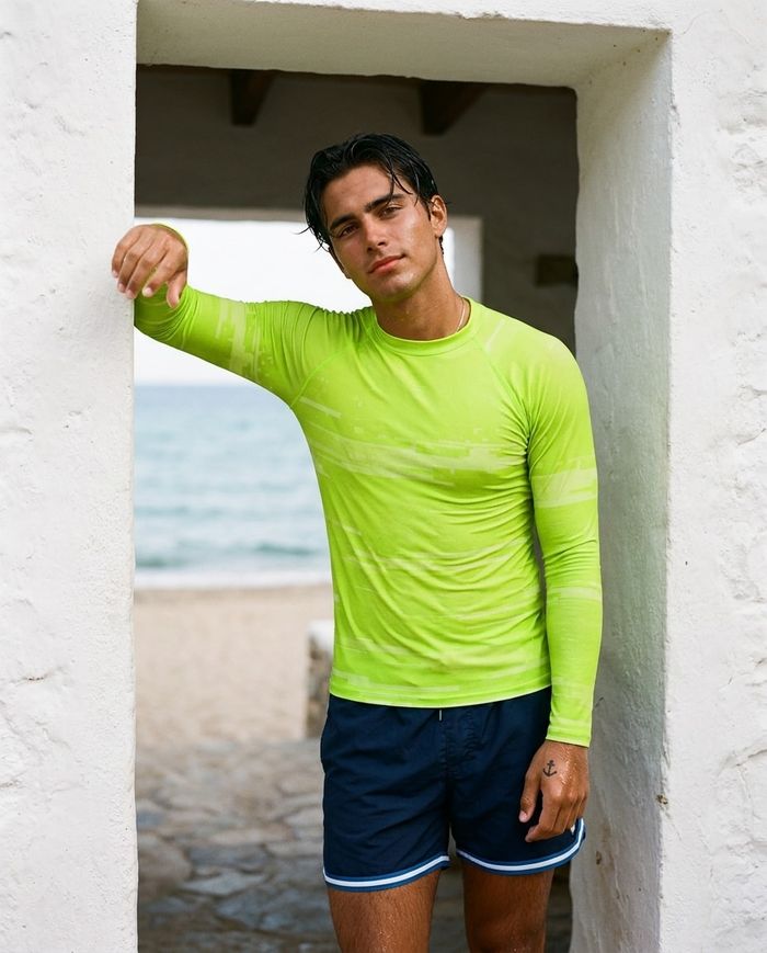 Rashguard — Men's Lime Mosaic