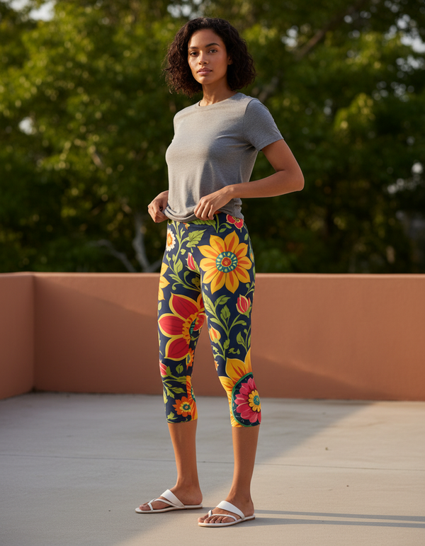 Mughal Collection capri leggings